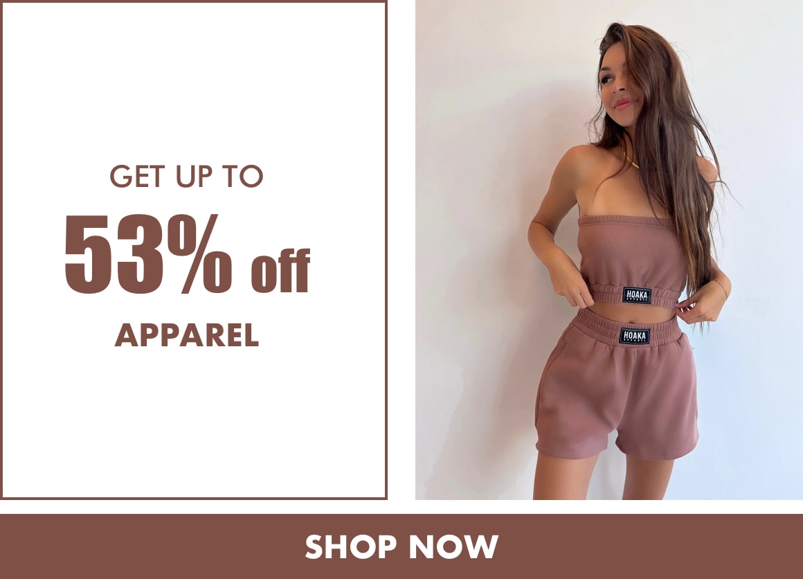 GET UP TO 3% of APPAREL 