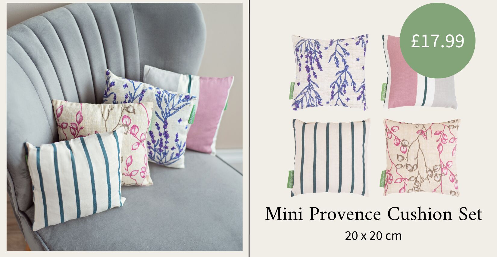 Gardenista Provence Collection - Mini Cushion Set